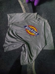 🇺🇲Dickies vintage big logo grey tee Size M📈