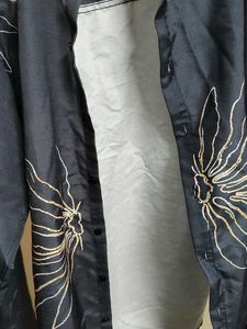 Men's Navy Printed Long Sleeve Shirt