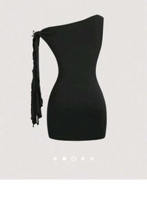 🔻 LOWEST price -Chic One-Shoulder Black Dress