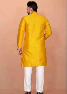 Vibrant Yellow Men's Kurta