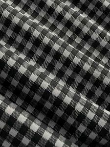 Savana Black &amp; White Checkered Bow Top |