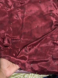 Designer marron Kurta Set with Dupatta