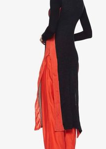 W- gracefull Printed Orange &amp; Black Kurta