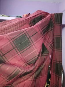 Men's Plaid Long-Sleeve Shirt stitched