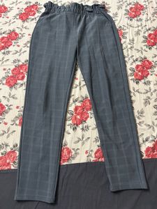 Stylish formal Checkered grey Pants