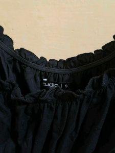 Cute Black Ruffled Dress
