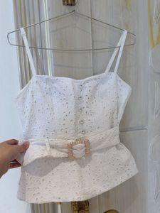 Chic White Broderie Anglaise Top