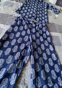 Blue Paisley Print Set