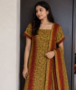 Stylish Printed Kurta Set with Dupatta
