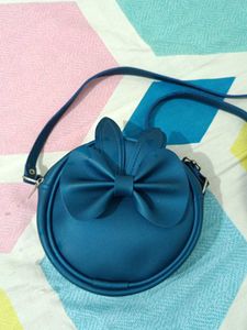 Cute Teal Bunny Crossbody Bag