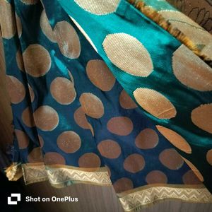Brand new Elegant green&amp; Gold Saree
