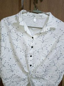 Shirt Type Crop Top