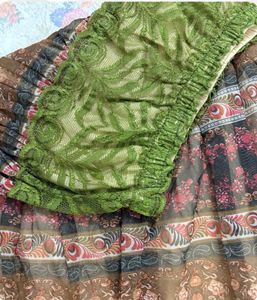 Bohemian Floral Tiered y2k Maxi Skirt