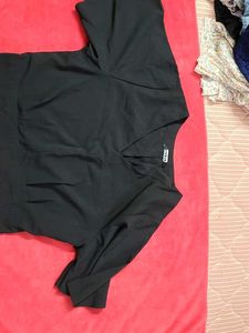 Elegant Black V-Neck top