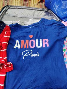 10 Amour Paris Graphic Tee,2 shorts n jogger