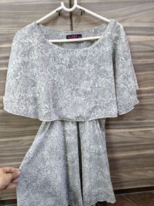 !price drop! Gray Printed Mini Dress