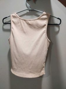 Peach Stylish Ruched Tank Top