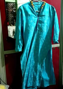 Red Frock Suit & Sky blue Kurta
