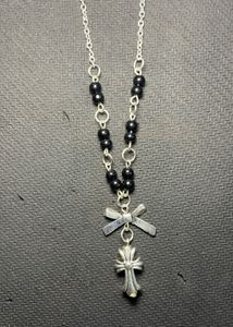 Silver Cross Pendant Necklace