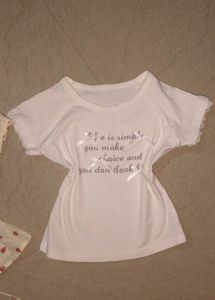 Cute White Graphic T-Shirt