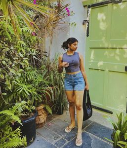 Light Wash Denim Shorts