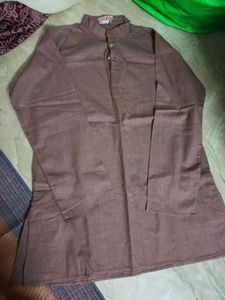 Men's Pastel Brown Kurta