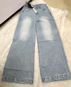 Wide Leg Denim Jeans