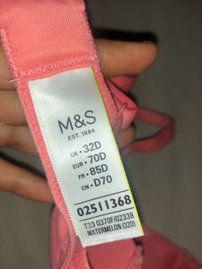 Watermelon Pink Full Cup Bra Never Used 32D