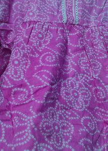 beautiful Pink cotton short top