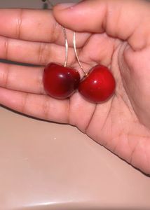 Cherry Drop Earrings (brand new)