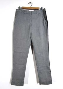 Grey And Navy Blue Striped Pant (Women's)