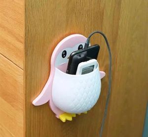 1pcs Penguin Toothbrush Holder With Wall Mounting