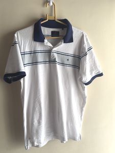 Raymond Men's White Polo T-Shirt