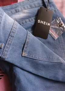 Light Wash Distressed Straight Leg Jeans