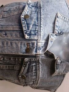 TRENDY😎 COLOUR BLOCKED❤️ Denim Lace-Up 🧥