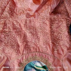🎉Offer🎉Elegant Pink Embroidered Lehenga Choli