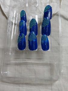 Pink Glitter Press-On Nails