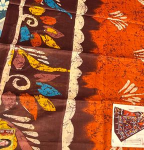 Cotton Crack Batik Saree