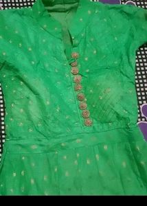 Elegant Green frock set with Dupatta