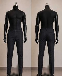 Men's Charcoal Striped Trousers