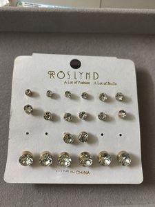 Sparkling Stud Earring Set
