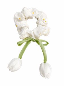 Cute Daisy & Tulip Scrunchie
