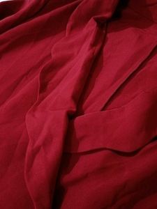 Red Double-Breasted Blazer