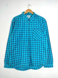 Blue Shaded Checks Shirts (Men's)