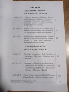 Political Science Structure And Process &amp;Political Ideologies