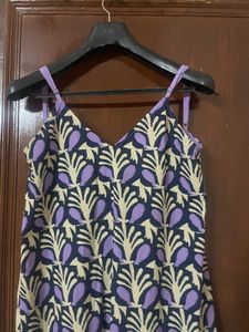 Flowy Printed Midi Dress