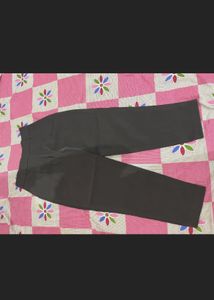 chocolate brown trousers high waisted