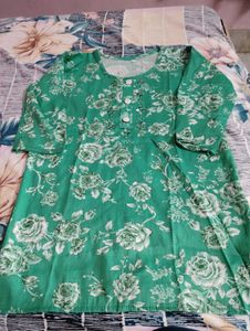Floral Print Peplum Kurta