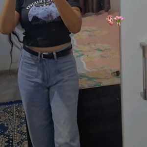 High Waisted Wide Leg Jeans