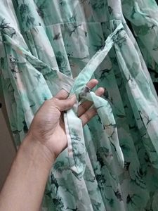 🎀DREAMY MINT FLORAL LONG FROCK 🌸✨